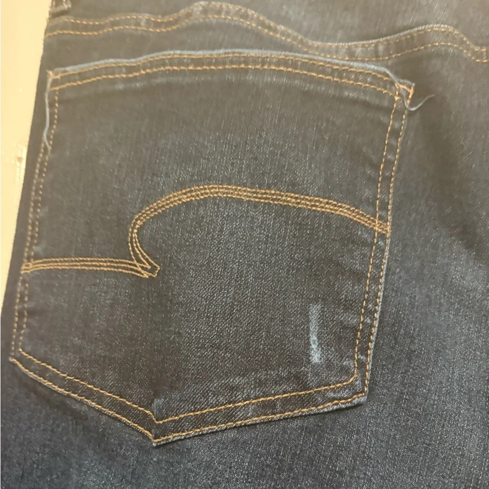 Time & Tru Dark Blue Distressed Skinny Jeans - Picture 6 of 6